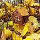 Заказать Избушка на курьих ножках. Елочная игрушка-сувенир. Марина. Ярмарка Мастеров. . Елочные игрушки Фото №3