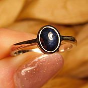 Украшения handmade. Livemaster - original item Silver Sapphire ring. Handmade.