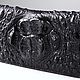 Клатч из натуральной кожи крокодила IMA0081B1111. Клатчи. CrocShop товары из экзотической кожи. Ярмарка Мастеров.  Фото №11