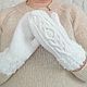  Варежки женские вязаные из шерсти с альпакой. Варежки. Наталья  Malinka_Knitwear/ Вязание. Ярмарка Мастеров.  Фото №4