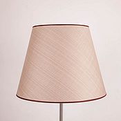 Wooden floor lamp FLINT with lampshade