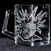 Посуда handmade. Livemaster - original item M.Gorshenev. Mug with engraved. Handmade.