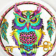 Decorative plate Owl dream catcher hand painted. Plates. Art by Tanya Shest. Online shopping on My Livemaster.  Фото №2