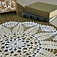 Салфетка из 100% мерсеризованного хлопка, ручная работа. Handmade. Салфетка из коллекции `Утренний чай на веранде...))`. Подарит вашему дому радость и уют!