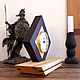 Table clock of Abachi wood. Watch. MathomsCrafts (vsyakovina). Online shopping on My Livemaster.  Фото №2