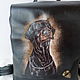 Leather backpack with a portrait of a pet to order for Larisa. Backpacks. Innela- авторские кожаные сумки на заказ.. Online shopping on My Livemaster.  Фото №2
