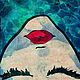 Картина маслом  Голубой Девушка в Голубой воде. Масло. Картины. Интерьерные картины маслом art1-pro. Ярмарка Мастеров.  Фото №5