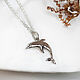  Dolphin made of 925 sterling silver (P9). Pendant. anna-epifanova. My Livemaster. Фото №6