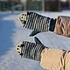 Варежки вязаные «Котики» серые. Варежки. Лена Коробова (lazylazyknits). Ярмарка Мастеров.  Фото №5