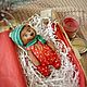 Ватная игрушка «мишка». Елочные игрушки. Handmade by Lena Lav. Интернет-магазин Ярмарка Мастеров.  Фото №2