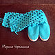 Knitted shoes. Summer knitted boots 'Turquoise mood'. High Boots. O'butik 'Vyazanaya obuv '. My Livemaster. Фото №4