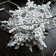 Snowflakes 5 pieces set 6,5 cm Silver Knitted. Christmas decorations. BarminaStudio (Marina)/Crochet (barmar). My Livemaster. Фото №4