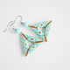 Mint Triangular Earrings. Earrings. Handmade by Svetlana Sin. My Livemaster. Фото №6