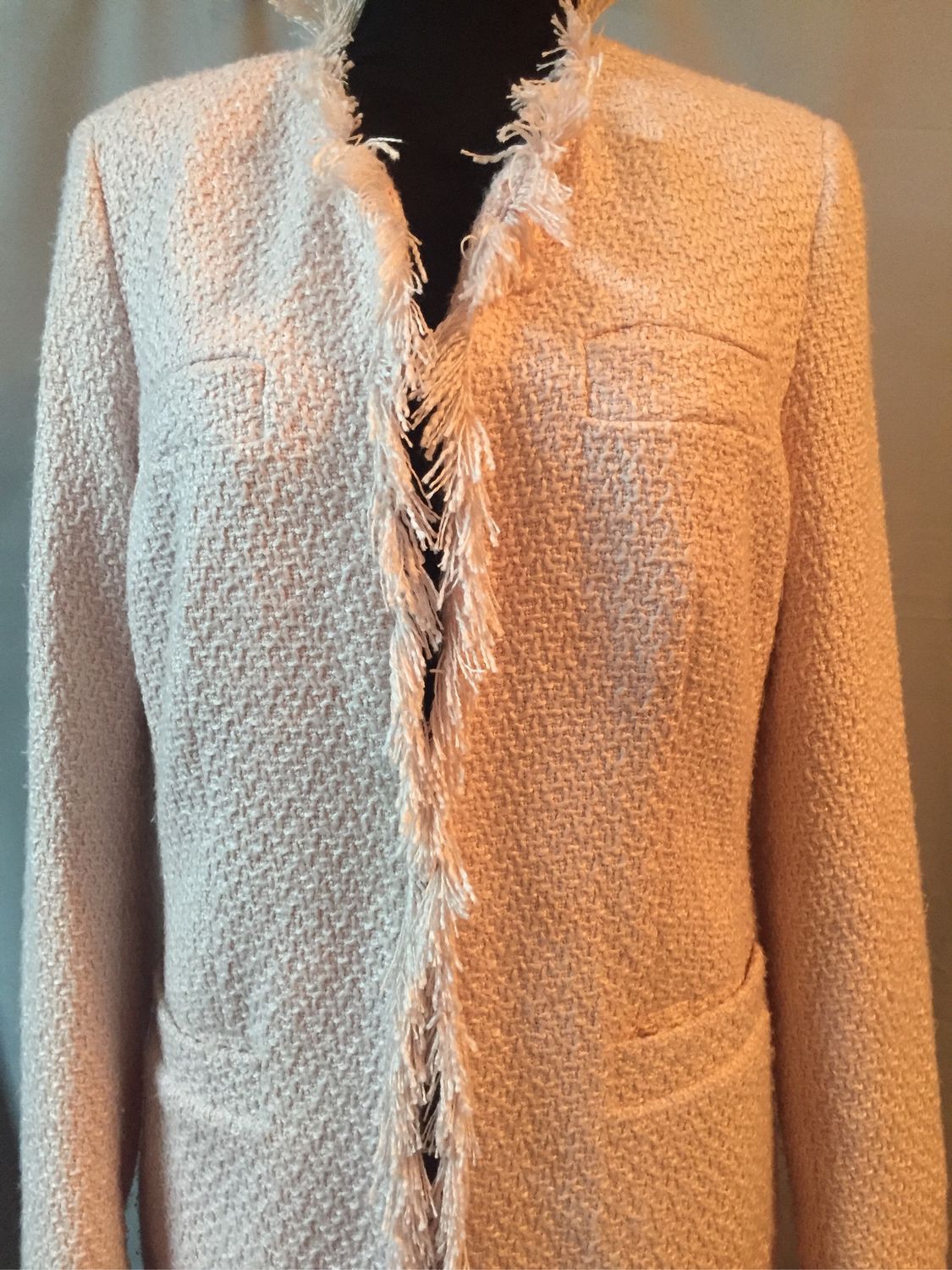 Винтаж: пальто демисезонное,розовое,легкое Body flirt. Стиль: Шанель ...