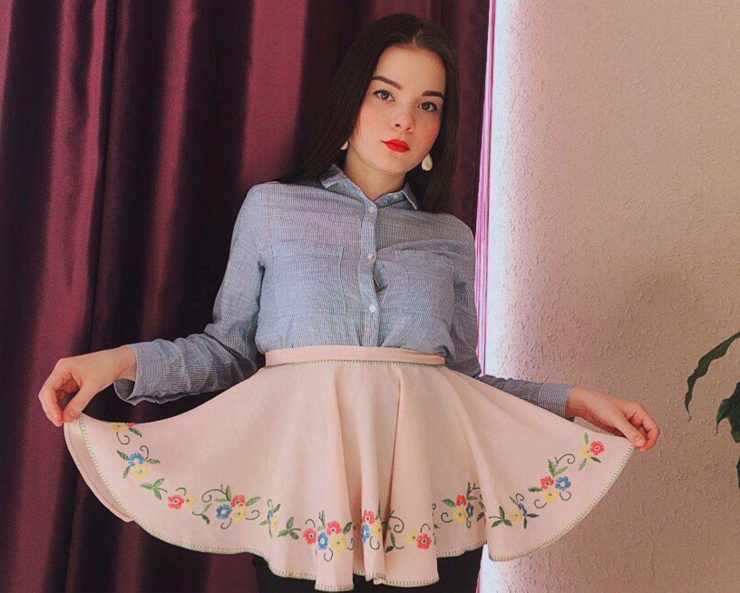 Винтажная кремовая пелерина. 
