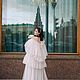 Фатиновое мини платье Lilou со шлейфом цвета темный айвори. Платья. OLYA WHITE. Ярмарка Мастеров.  Фото №6
