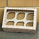  25х17х10 - коробка c окном с цветочным принтом, Коробки, Санкт-Петербург,  Фото №1