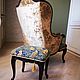 Новое каминное кресло и банкетка винтаж. Кресла. Art_istoriya. Ярмарка Мастеров.  Фото №4