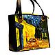 Order Vincent Van Gogh "Caffè Terrace at Night". Leather  Art  Phantasy. Livemaster. . Classic Bag Фото №3