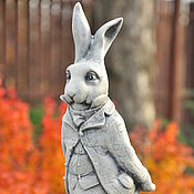 Для дома и интерьера handmade. Livemaster - original item March Rabbit Concrete Figurine Provence Decor. Handmade.
