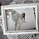 Photo frame Shabby-vintage.Dusty rose, smoky blue,milky white. Photo frames. Natalya Karepova (oceanoflove). Ярмарка Мастеров.  Фото №5