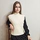 High-neck knitted vest for women (sleeveless jumper), Vests, Voronezh,  Фото №1