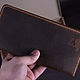 Портмоне Лонгер Crazy Horse Chocolate. Портмоне. Tswetkov-accessories. Ярмарка Мастеров.  Фото №4
