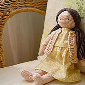 Куклы и игрушки handmade. Livemaster - original item Knitted doll, handmade doll, gift for a girl. Handmade.