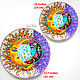 Decorative plate 'Solar Eclipse' hand painted. Plates. Art by Tanya Shest. Online shopping on My Livemaster.  Фото №2