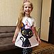 Одежда для кошек ребенок+котенок "Котенок с бантом". Одежда для питомцев. Happy-Sphynx. Интернет-магазин Ярмарка Мастеров.  Фото №2