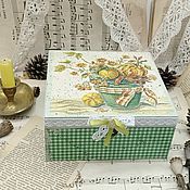 Для дома и интерьера handmade. Livemaster - original item Jewelry box bouquet with pumpkins bouquet of flowers decoupage. Handmade.