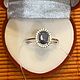 Кольцо с природным сапфиром без обработки 1.45ct, 925. Кольца. OLVIKSOL JEWELRY STORE. Интернет-магазин Ярмарка Мастеров.  Фото №2