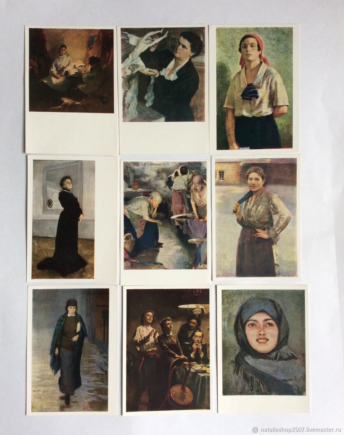 Русские красавицы. На почтовых открытках
