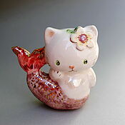 Подарки к праздникам handmade. Livemaster - original item Figurine: Kitty the Fish. Handmade.