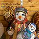 Снеговик большой из дерева ручная работа. Дед Мороз и Снегурочка. Творческая мастерская Донсковой К. Ярмарка Мастеров.  Фото №6