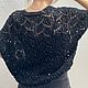 Хлопковый жилет с пайетками а-ля Брунелло Кучинелли. Жилеты. Galina-krizhevskaya. Интернет-магазин Ярмарка Мастеров.  Фото №2
