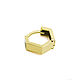 Golden earring 'Nut' in yellow gold 585, Earrings, Moscow,  Фото №1
