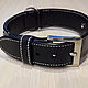 Collar for dogs made of genuine leather, personalized dog collar. Dog - Collars. AshotCraft. My Livemaster. Фото №4