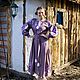 Платье бохо с вышивкой крестик "Герцогиня Орхидея ". Платья. Руслана Козуля. Ярмарка Мастеров.  Фото №6