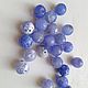 Order Blue-white agate, 10 mm cut beads. 'Lady Charm'. Livemaster. . Beads1 Фото №3