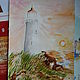 Watercolor painting ' lighthouse at sunset '. Pictures. OLMA ceramic&paint (mamontenok). Online shopping on My Livemaster.  Фото №2