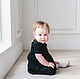 Заказать Боди-платье маленькое черное "My first little black dress". Конверты и комплекты на выписку (ilovecarrot). Ярмарка Мастеров. . Платья Фото №3