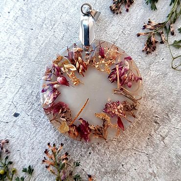 Украшения ручной работы. Ярмарка Мастеров - ручная работа Кулон "Разнотравие ". Handmade.