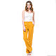 Trousers linen basic amber color. Pants. LINEN & SILVER ( LEN i SEREBRO ). Интернет-магазин Ярмарка Мастеров.  Фото №2