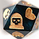 Большой дайс спасброска d20 для DnD Удача дворянина. Фишки и кости. Geek Shelf. Ярмарка Мастеров.  Фото №4