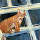 Заказать 'September knocks on the window' acrylic painting (cats, autumn). 'More vnutri' Nadezhda. Ярмарка Мастеров. . Pictures Фото №3