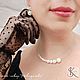 Колье - чокер с перламутром "Невидимка ". Чокер. KSeniora jewelry. Ярмарка Мастеров.  Фото №4