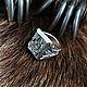 Veles Seal ring (wolf's paw). Signet Ring. h-a-n--t-e-r. My Livemaster. Фото №5