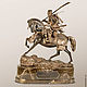 Статуэтка Самурай на коне (статуэтка самурая из бронзы, коричневый), Статуэтки, Москва,  Фото №1