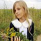 Воротничок "Первоклассница". Воротнички. BROCCA. Интернет-магазин Ярмарка Мастеров.  Фото №2